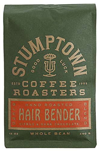 Stumptown Coffee Roasters, Medium Roast Whole Bean Coffee Gifts - Hair Bender 12 Ounce Bag with Flavor Notes of Citrus and Dark Chocolate