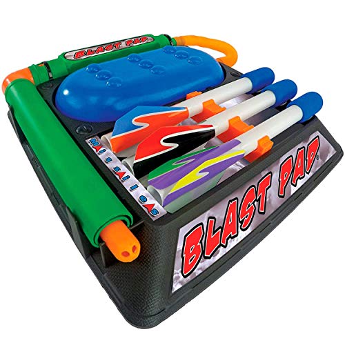 Blast Pad Classic Rocket Launcher - Kid and Air Powered Fun - Shoots Rocket to Over 200 Feet - Super Durable Rockets and Stomp Pad Command Center - Top Outdoor Toy for Boys and Girls 3+ Years and Up