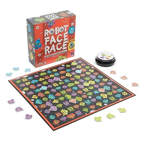 Educational Insights Robot Face Race, Fast Paced Color Recognition Matching Game, for 2-4 Players, Award-Winning Fun Family Board Game for Kids Ages 4+*