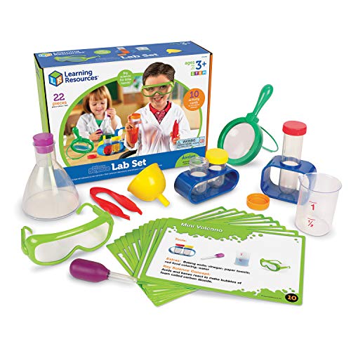 Learning Resources Primary Science Lab Activity Set, Science Exploration, Fun Experiments for Kids, STEM Toys, 22 Pieces, Ages 3+ Gifts for Boys and Girls