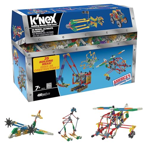 K’NEX – 35 Model Building Set – 480 Pieces – For Ages 7+ Construction Education Toy (Amazon Exclusive)