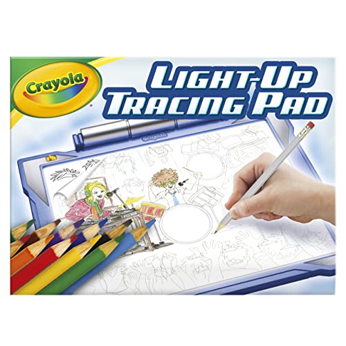 Crayola Light Up Tracing Pad Blue, Drawing Projector for Kids, Gift for Boys & Girls, Toys, Ages 6+