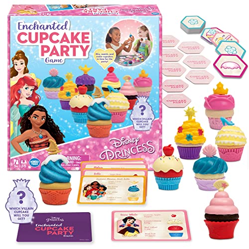 Wonder Forge Disney Princess Enchanted Cupcake Party Game For Girls & Boys Age 3 & Up - A Fun & Fast Matching Game You Can Play Over & Over (1088)