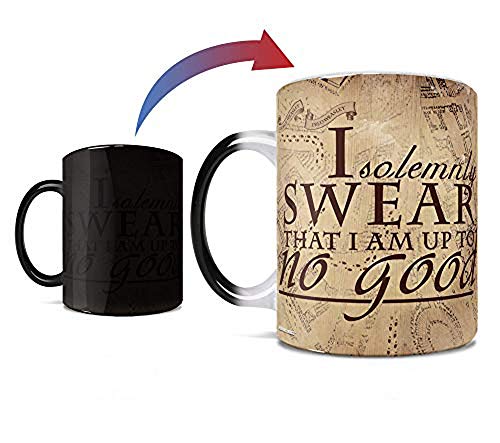 Morphing Mugs Harry Potter - Hogwarts Marauder's Map - I Solemnly Swear - 11 oz Heat Sensitive Mug – Image Revealed With HOT Liquid added! - Officially Licensed Collectible