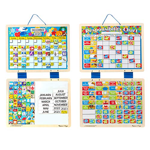Melissa & Doug Magnetic Calendar & Responsibility Chart Bundle