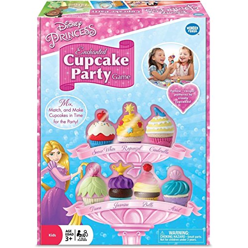 Wonder Forge Disney Princess Enchanted Cupcake Party Game - Exciting Matching Game | Fun for Kids & Adults | Ideal for Disney Princesses Enthusiasts | Two Game Modes | Gaming Experience