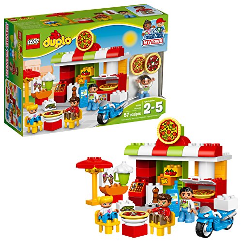 LEGO DUPLO My Town Pizzeria 10834, Preschool, Pre-Kindergarten Large Building Block Toys for Toddlers (57 Pieces) (Discontinued by Manufacturer)