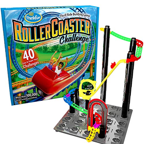 ThinkFun Roller Coaster Challenge STEM Toy and Building Game for Boys and Girls Age 6 and Up – TOTY Game of the Year Finalist