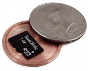 Micro SD Card Covert Coin